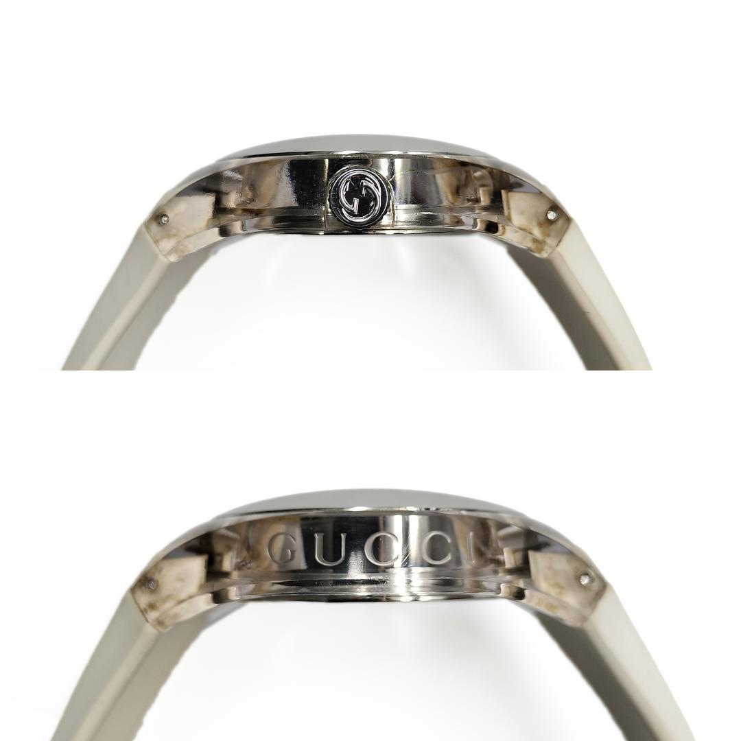 グッチ 腕時計 SYNC メンズ インターロッキングG シェリーライン 白色系