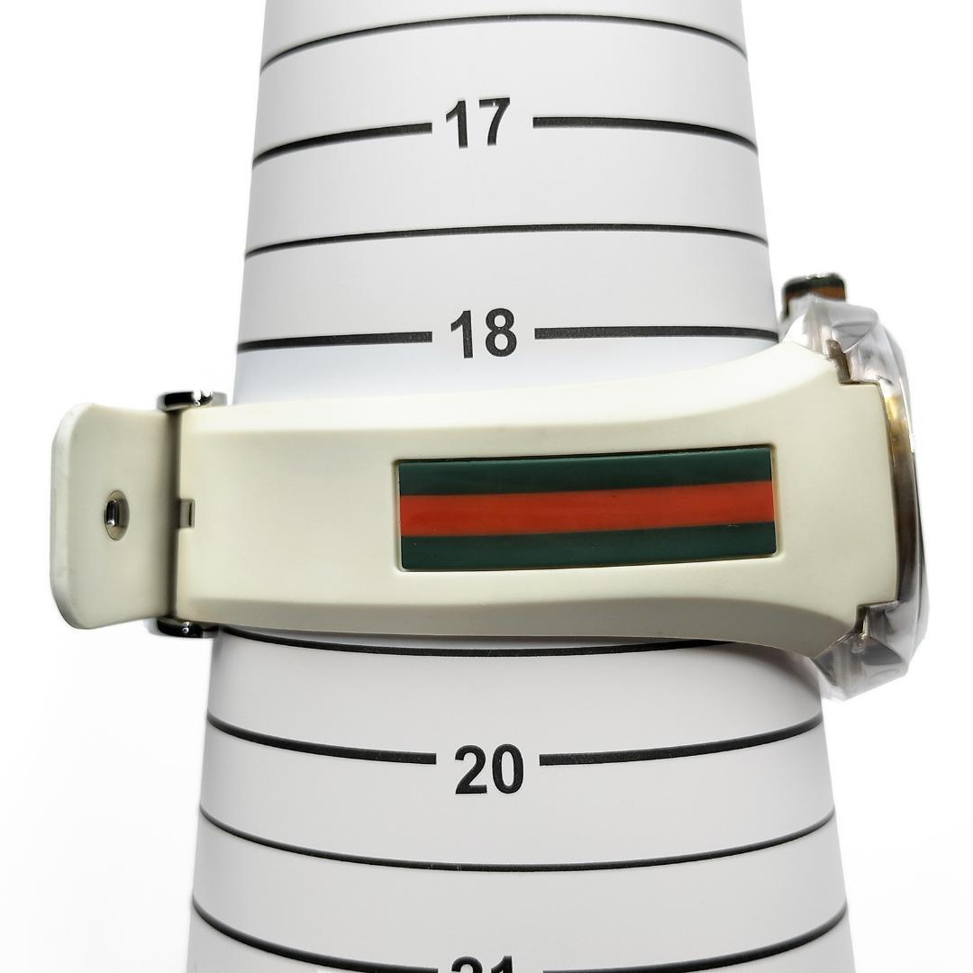 グッチ 腕時計 SYNC メンズ インターロッキングG シェリーライン 白色系