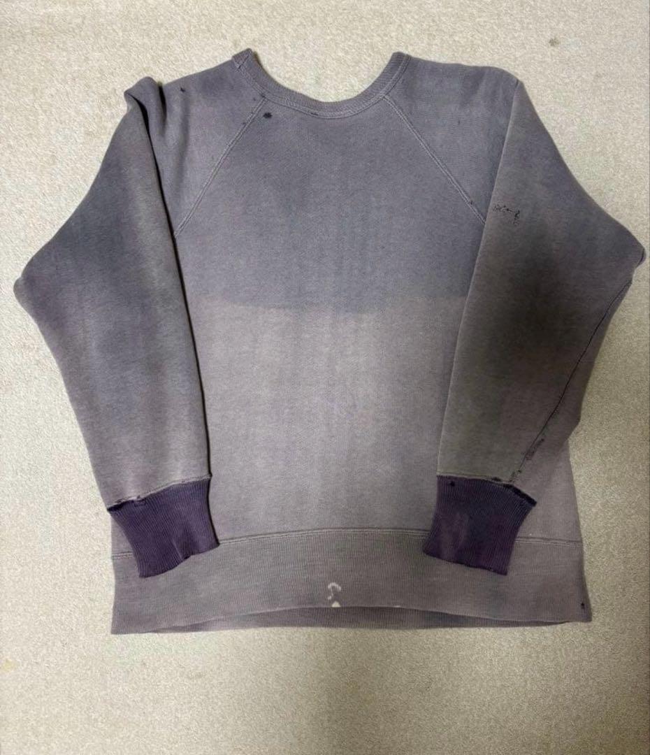 は*き様 スペシャル50s60s スウェット インディアンヘッド 2トーン 茄子