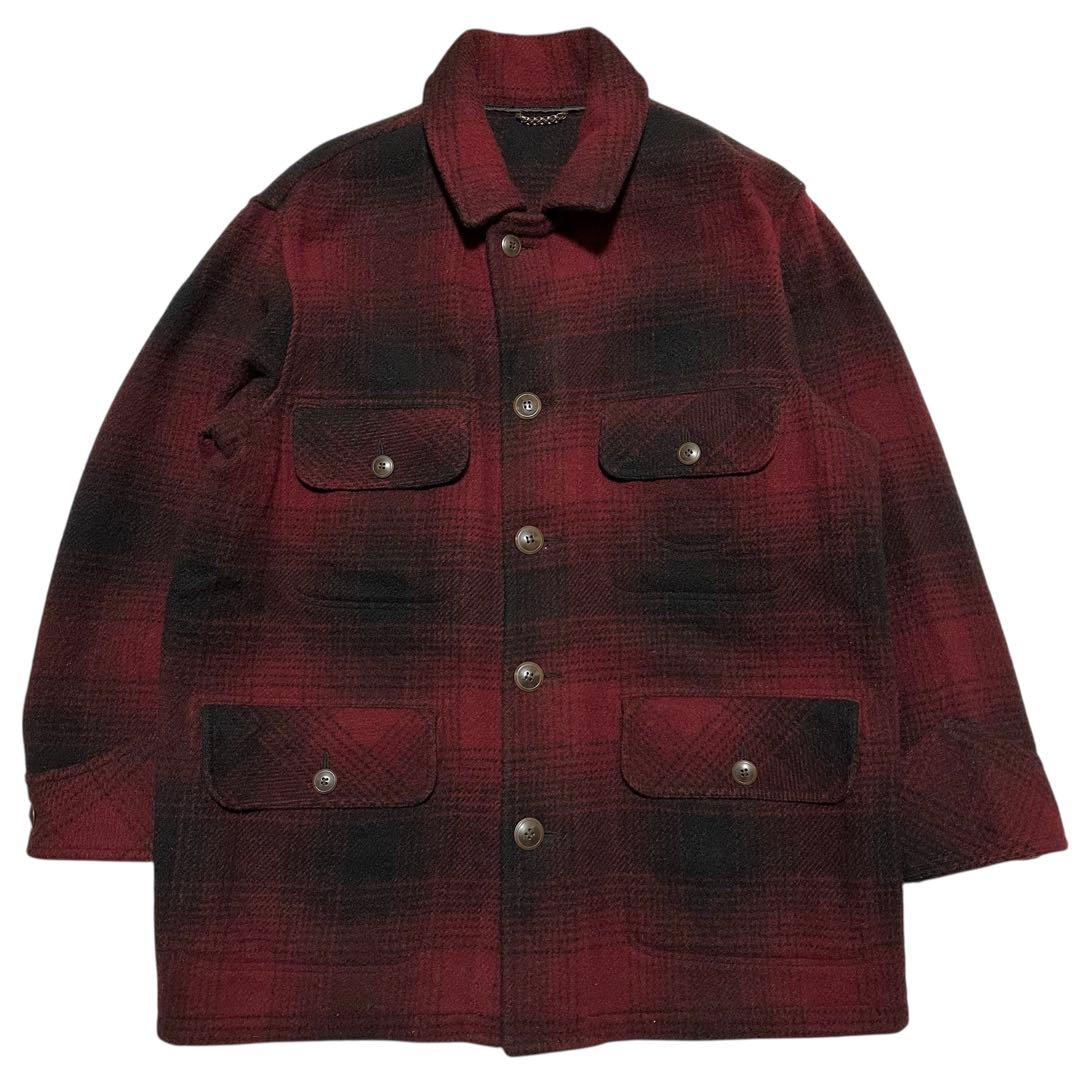 USA製　80s エルエルビーン　オンブレ　ジャケット　カーバーオール