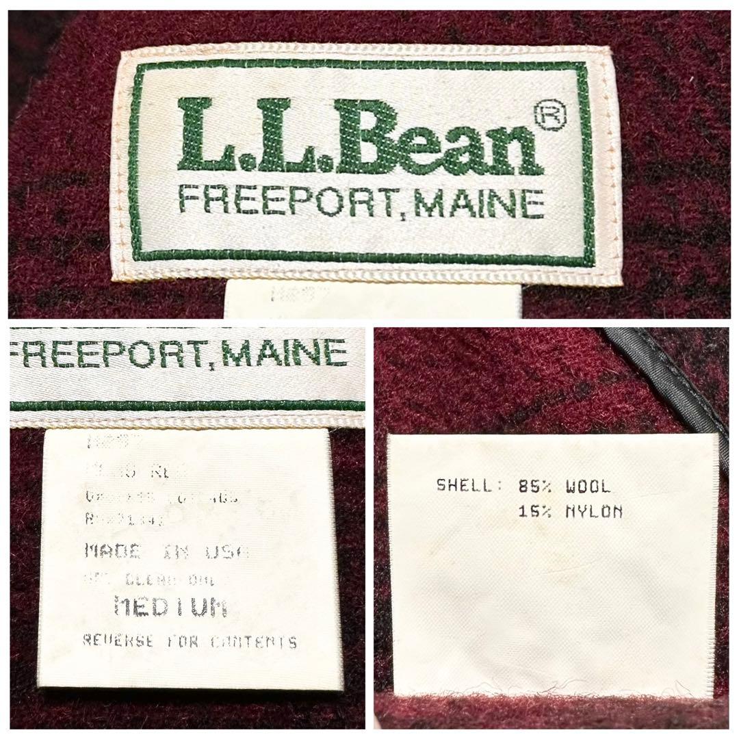 USA製　80s エルエルビーン　オンブレ　ジャケット　カーバーオール