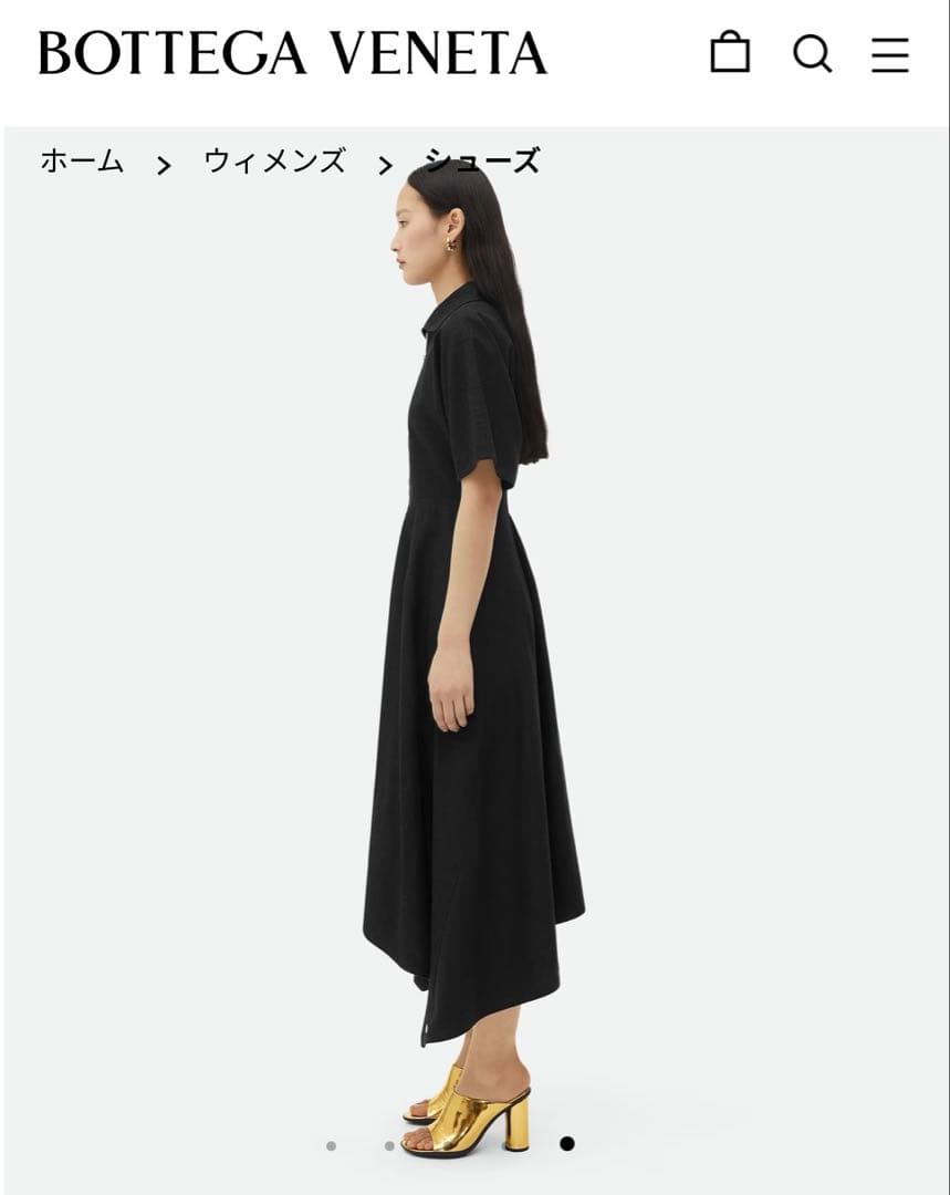 BOTTEGA VENETA ブラック ミュール 保存袋付き