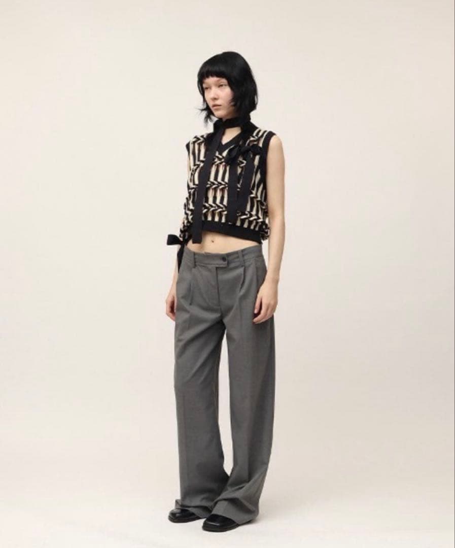 leinwande Braids Stripe Knitted Vest ベスト