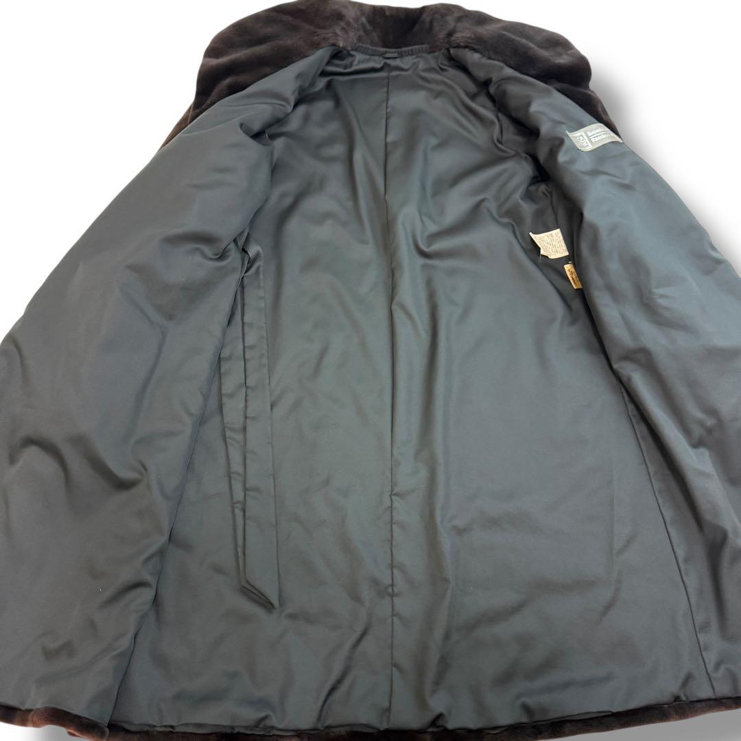 サガミンク 2003 毛皮 リアルファーコート シェアードミンク ロング