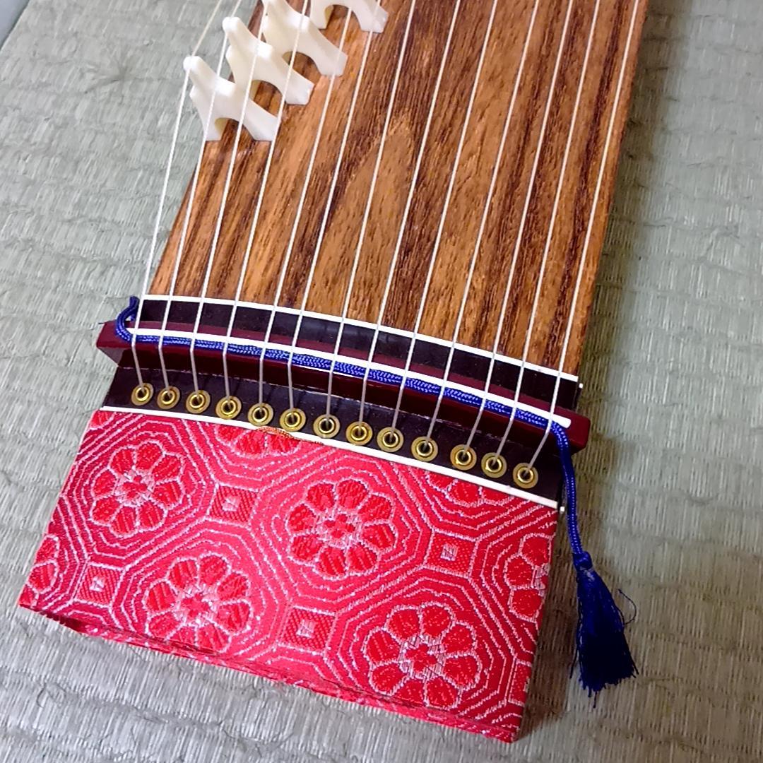 【週末特価】短箏 短琴 ミニ琴 二尺琴 13弦 和楽器 弦楽器 琴柱　60cm