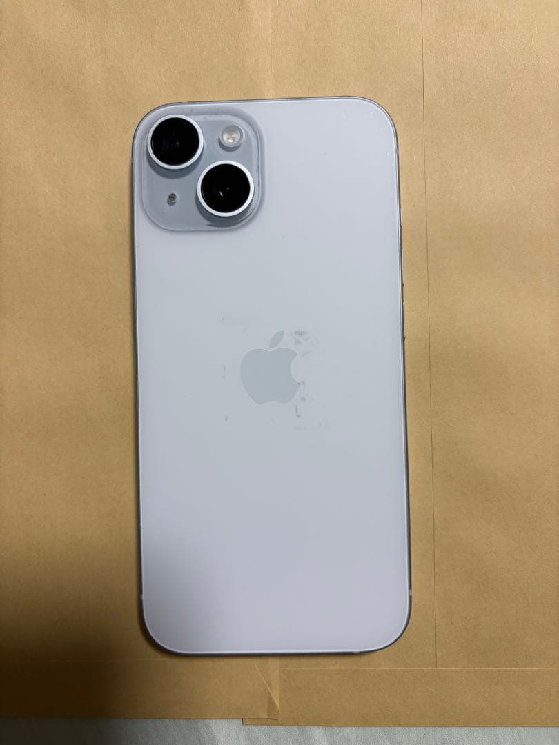 Apple iPhone 15 バッテリー最大容量89% CaseMeケース付き