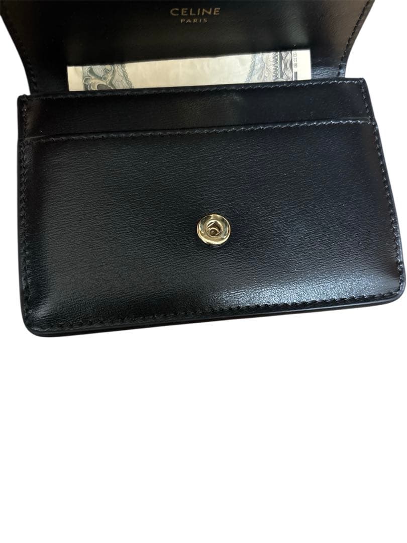 【美品✨】セリーヌ 名刺入れ カード入れ レザー ブラック 大人気❣
