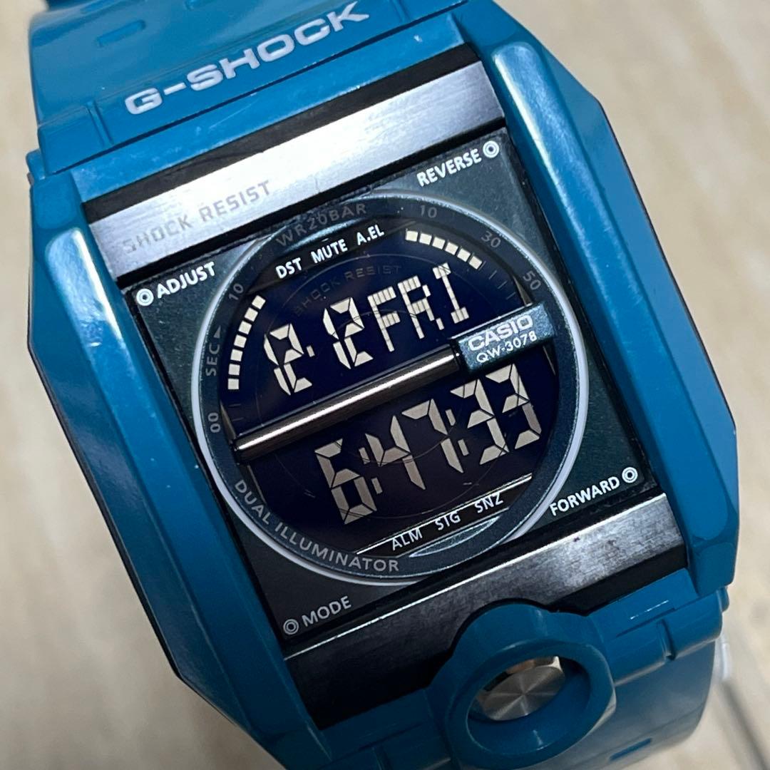 エ*)様 【完動美品】G-SHOCK G-8100ターコイズブルー★デュアルイル