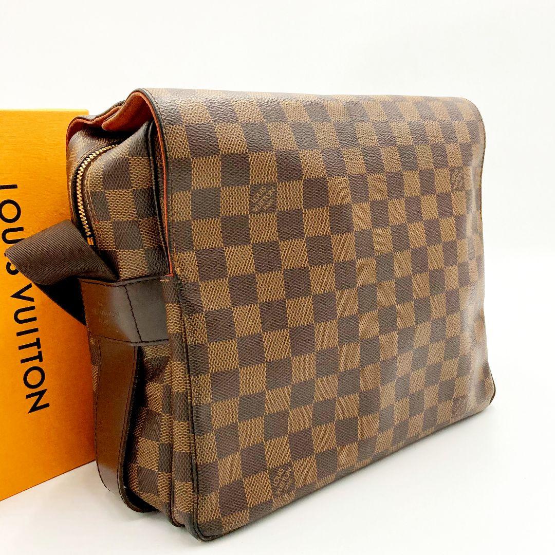 正規品 ルイヴィトン ダミエ ナヴィグリオ エベヌ ショルダーバッグ 美品