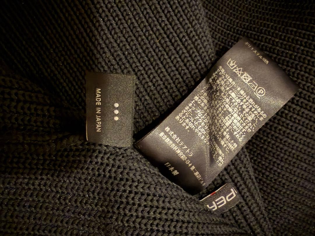 【美品】TEATORA CARTRIDGE KNIT CREW 7G 黒 3