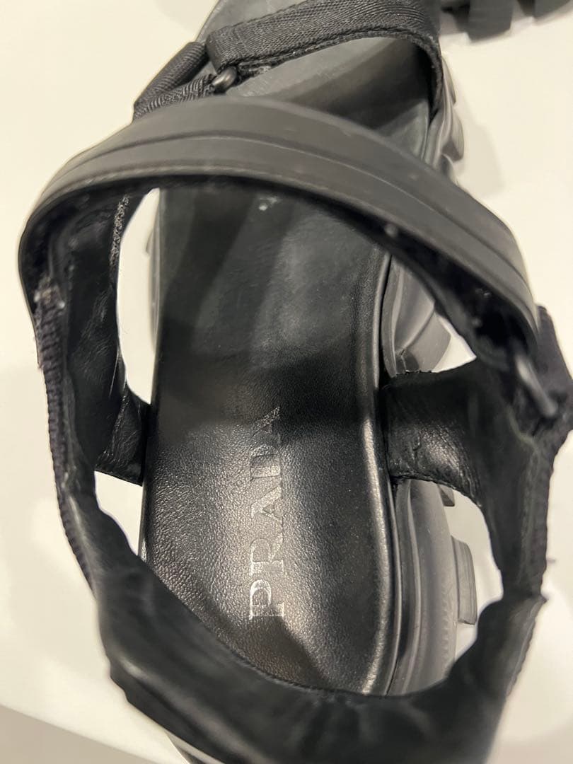 PRADA スポーティナイロンテープ サンダル（ブラック）39.5