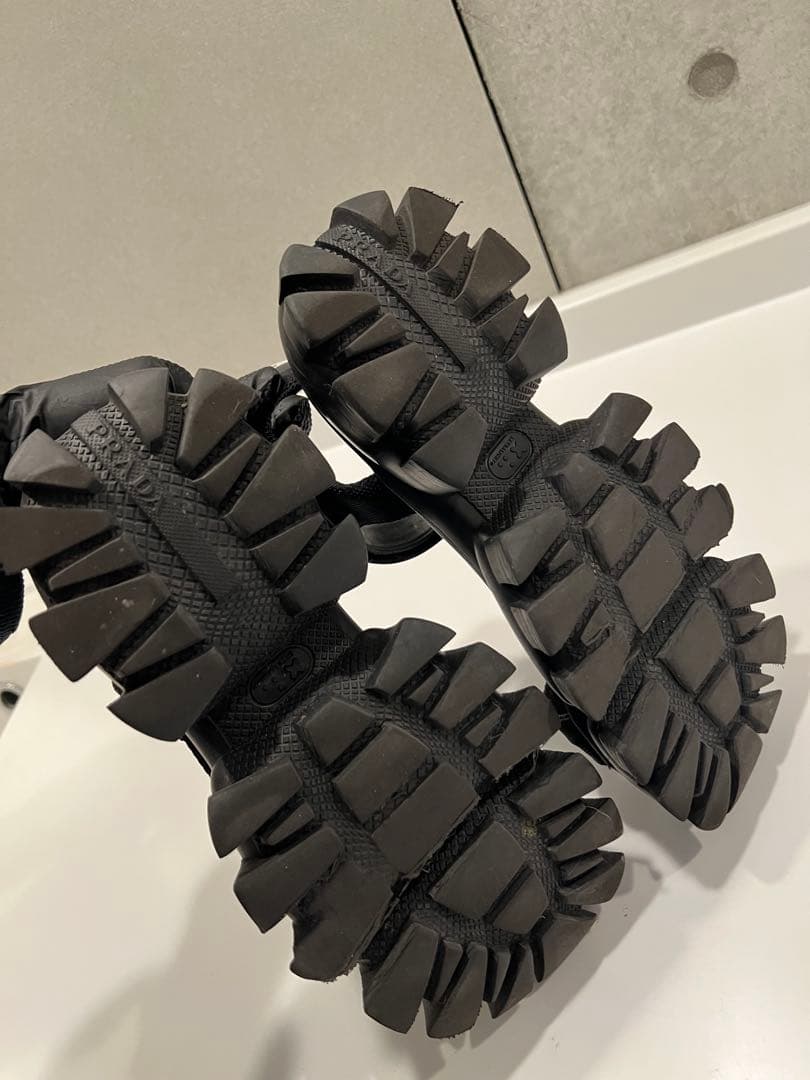 PRADA スポーティナイロンテープ サンダル（ブラック）39.5