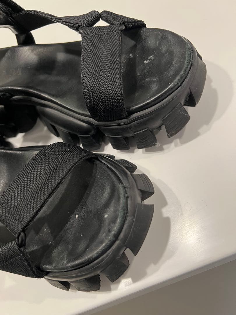 PRADA スポーティナイロンテープ サンダル（ブラック）39.5