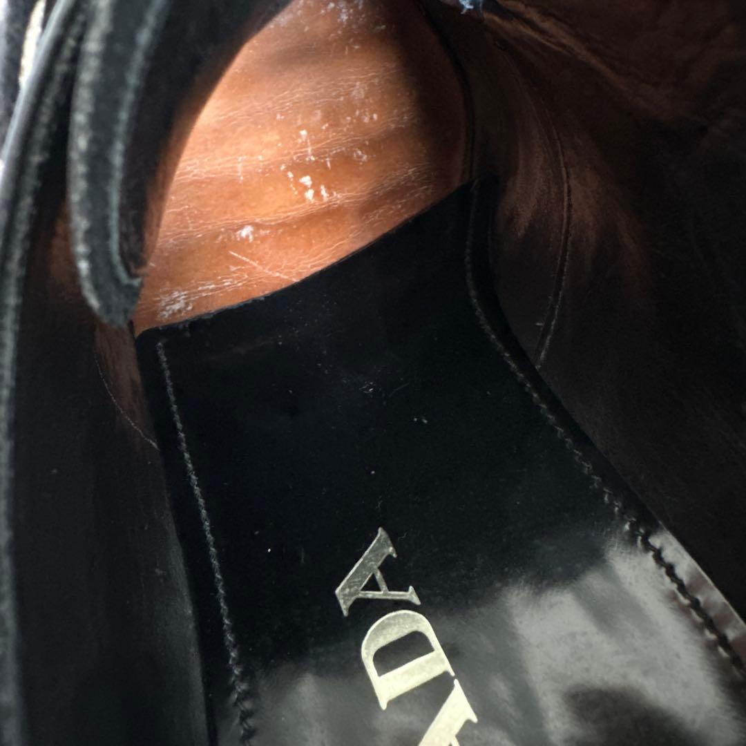 プラダ ウイングチップ　エアソールシューズ　ブラック　27㎝