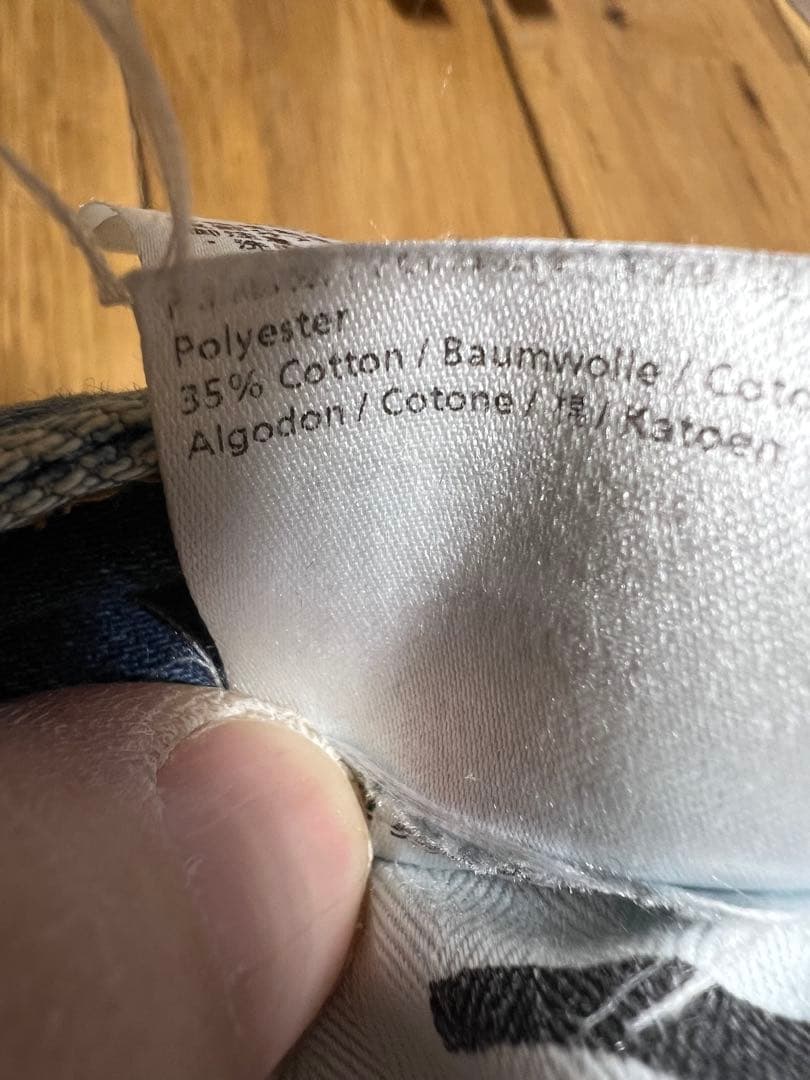 【極美品】DENHAM RAZORW33カンディアーニ製ダメージ加工イタリア生地