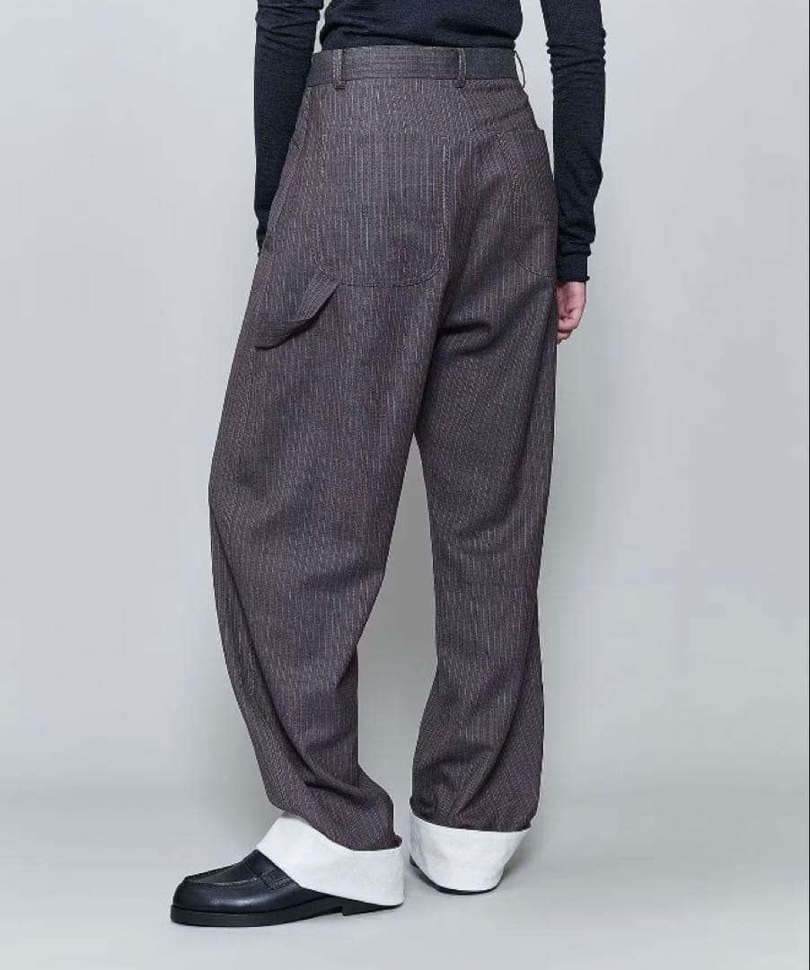 ＜6(ROKU)＞ストライプ ペインターパンツ