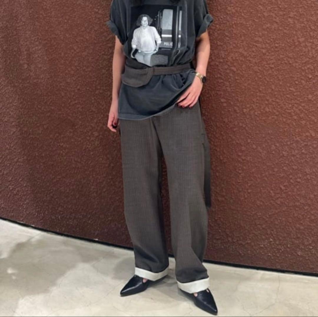 ＜6(ROKU)＞ストライプ ペインターパンツ