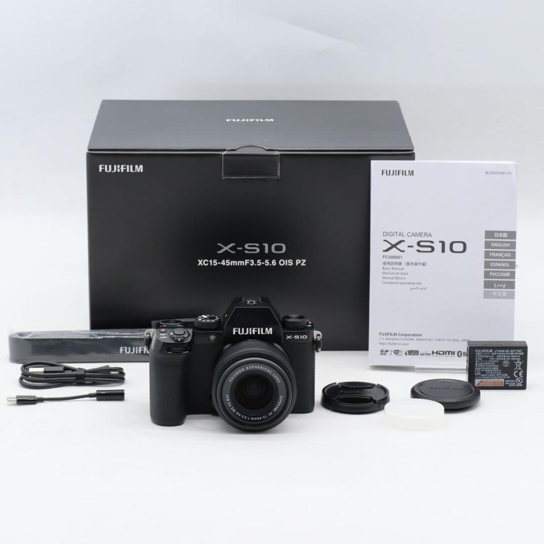 FUJIFILM X-S10 レンズキット XC15-45mm ブラック