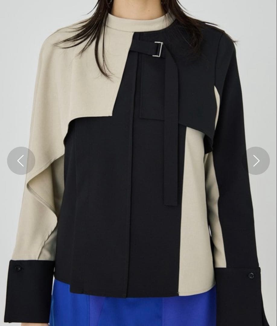 1/2まで年末年始セール中【UNITED TOKYO】フレアレイヤードブラウス