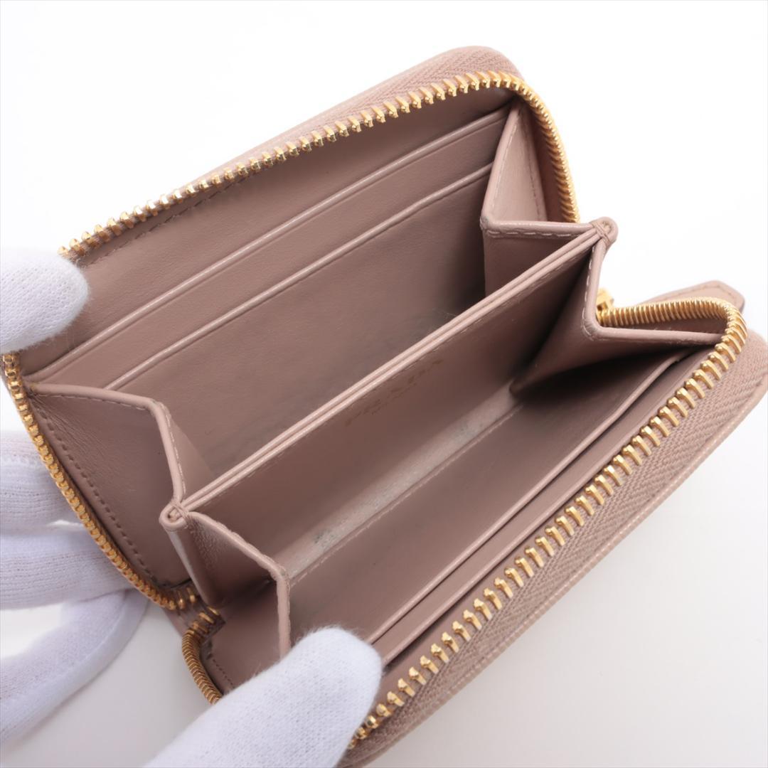 PRADA プラダ ヴィッテロムーブ 1MM268 レザー 財布 ピンク 革