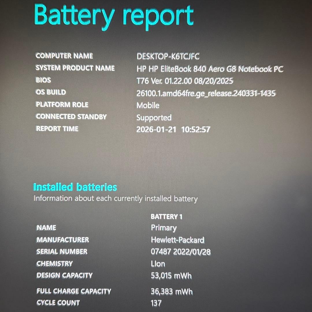 EliteBook 840 Aero G8 11世代 i5 16GB 512GB