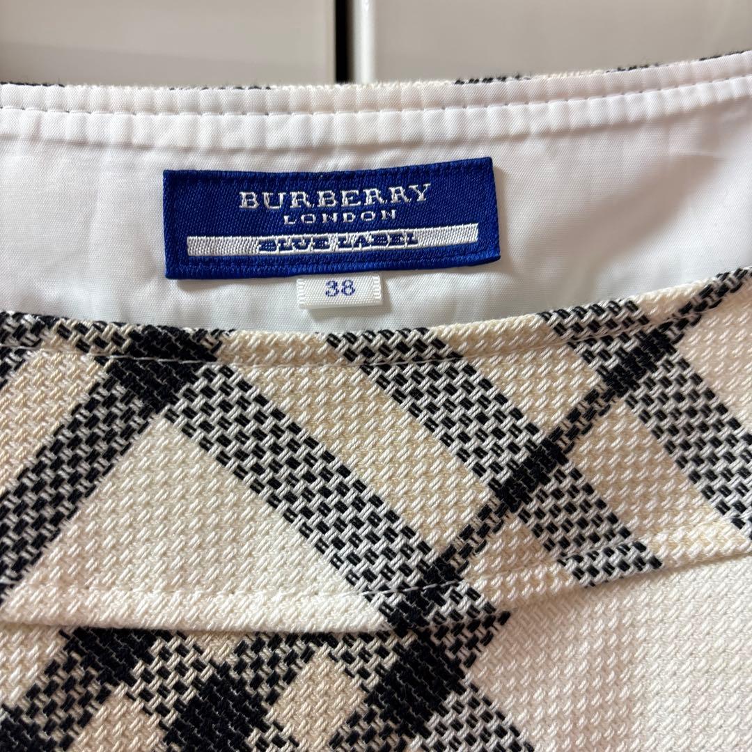 BURBERRY BLUE LABELチェック柄 半袖ミニワンピース 38