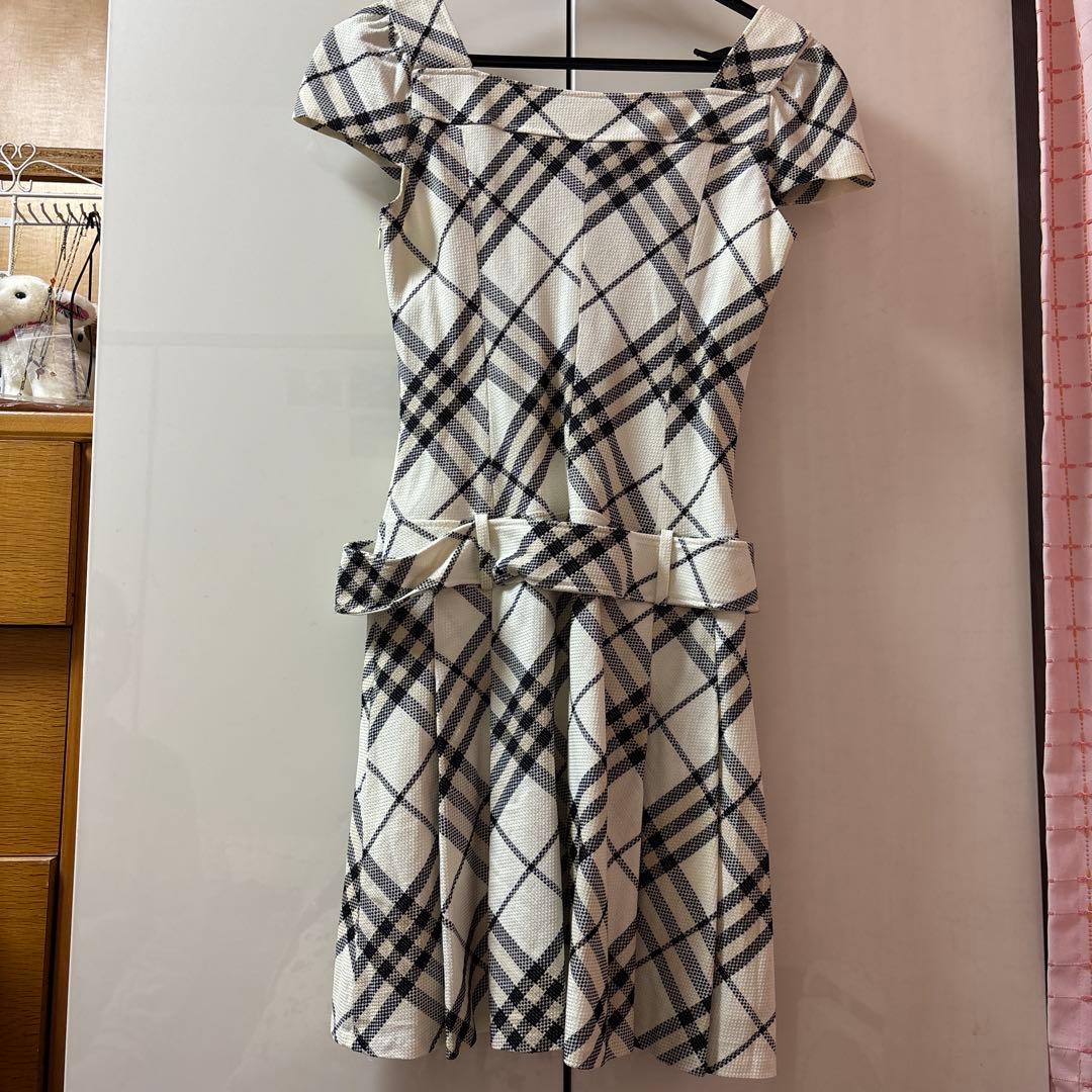 BURBERRY BLUE LABELチェック柄 半袖ミニワンピース 38