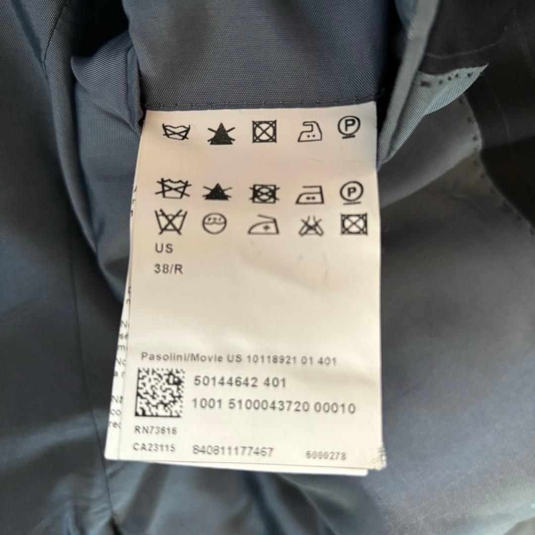 美品✨ヒューゴボス　セットアップ　ネイビーストライプ　48トルコ製　総裏