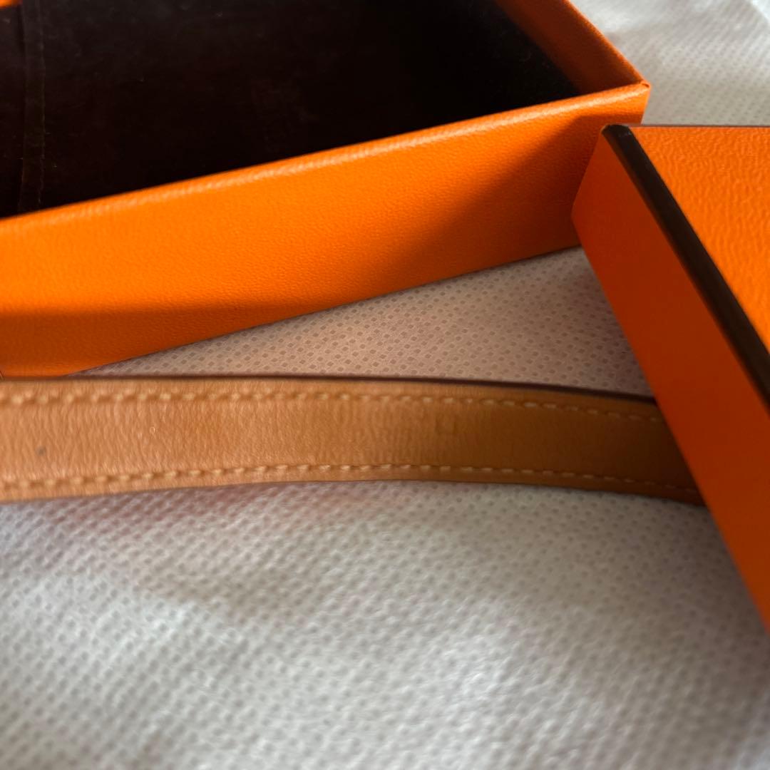 みこさま専用　エルメス　クロコ　ピンク　シルバー金具　バングル　ドゥブルトゥール