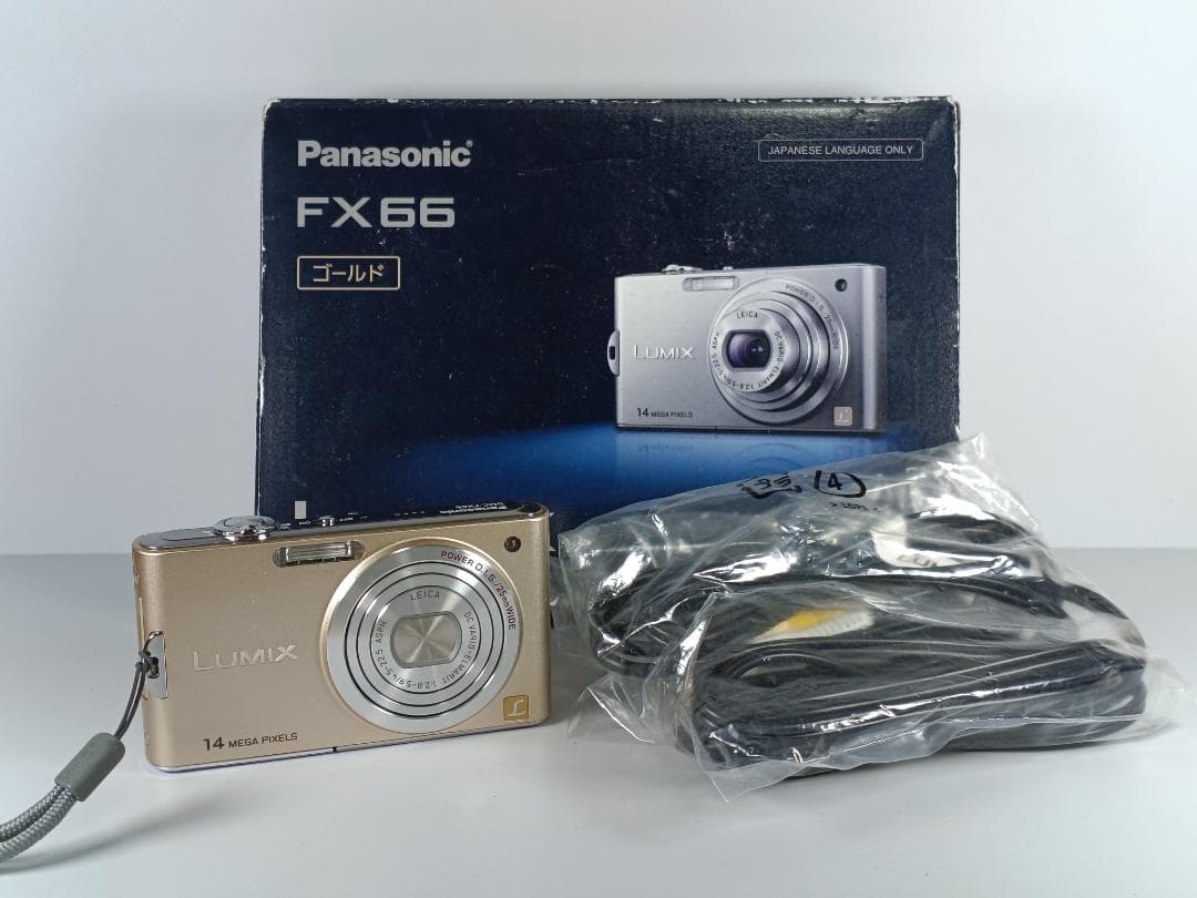 Panasonic LUMIX DMC-FX66 ゴールド デジカメ 動作品