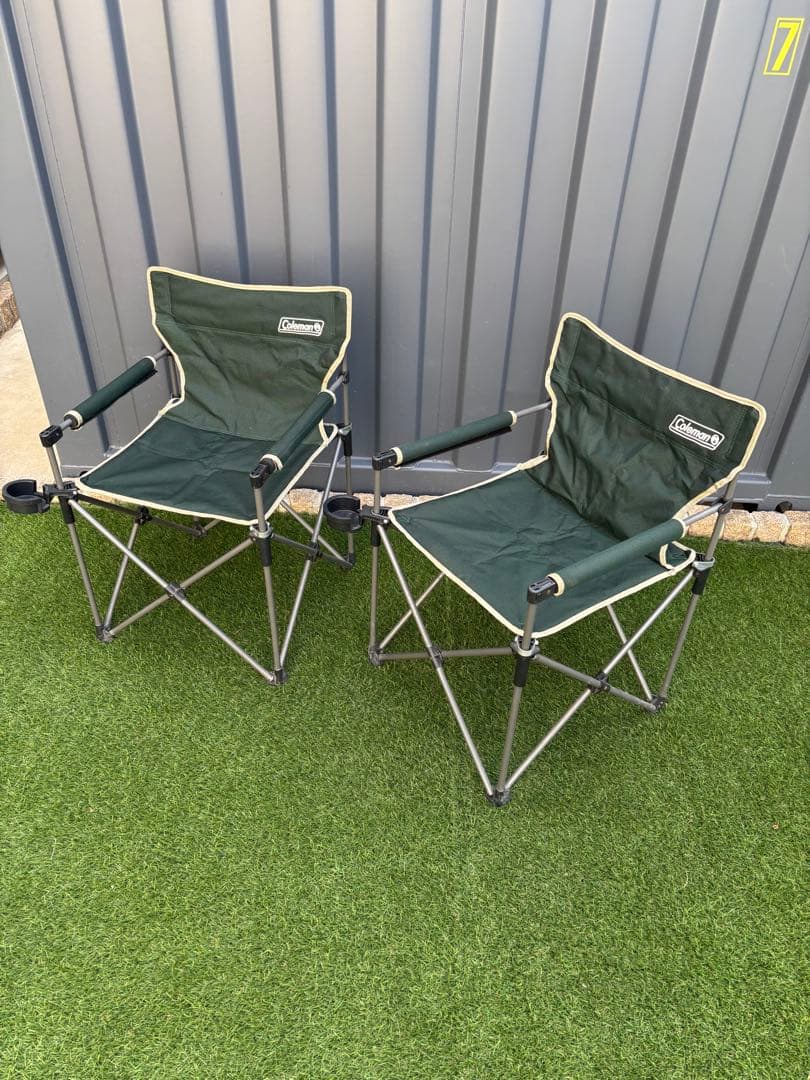 Coleman 折りたたみチェア　グリーン　2個セット