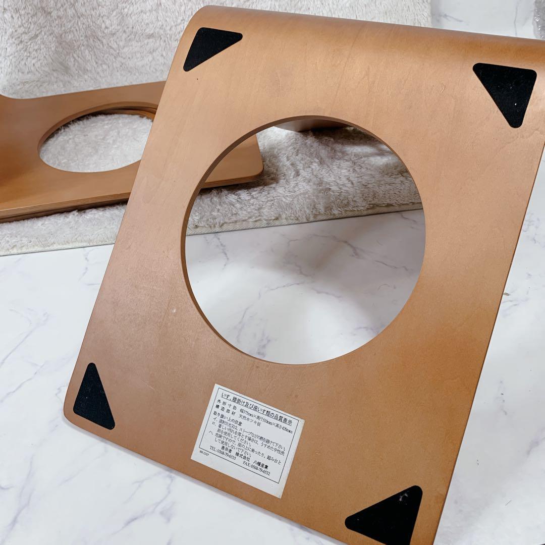 【美品】木製座椅子4脚セット　曲げ木 座敷椅子　チェア