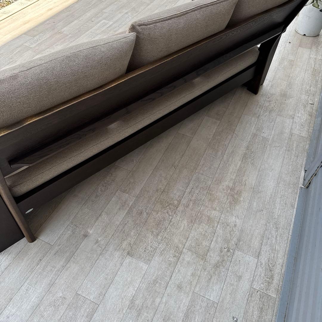 イバタインテリア 飛騨家具 木製フレーム 三人掛けソファー