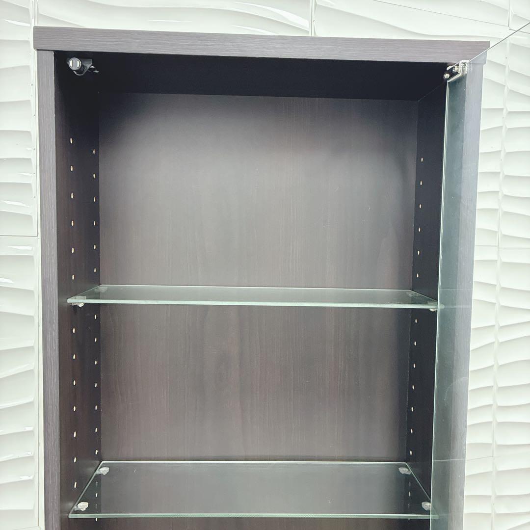 ⑤大阪府 神戸市 配達料無料！◇不二貿易◇ガラスコレクションケース◇ハイタイプ