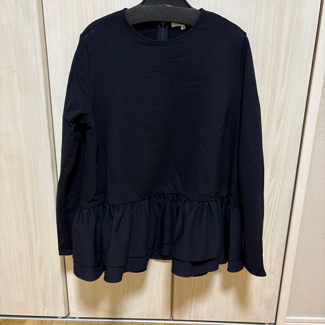 極美品。yori ぬくぬくヘムダブルフレアブラウス