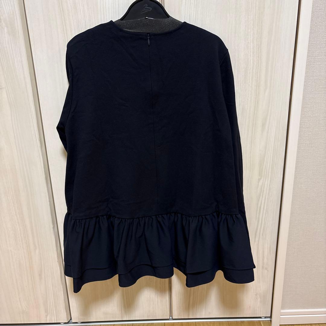 極美品。yori ぬくぬくヘムダブルフレアブラウス