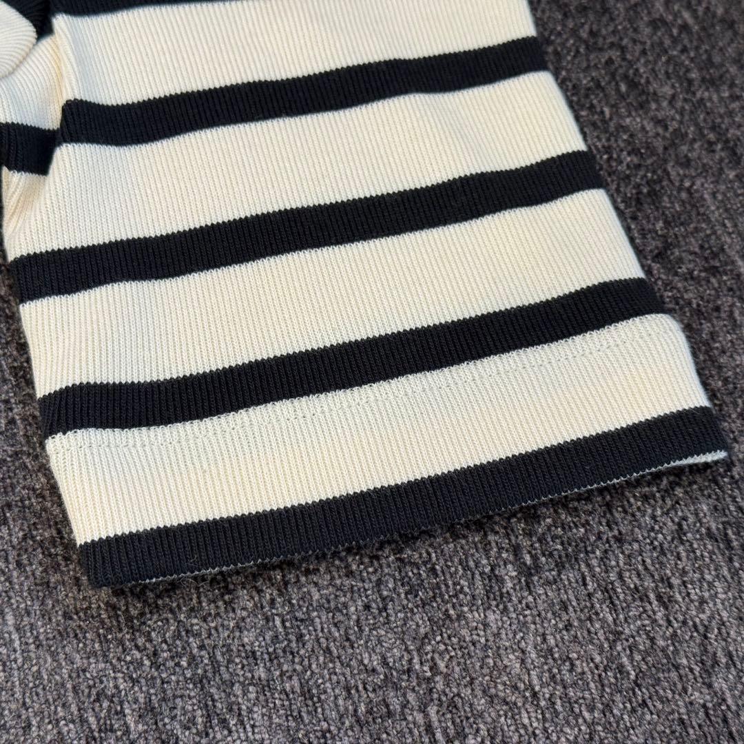 【新品未使用】JIL SANDER ボーダーTシャツ コットン XSサイズ