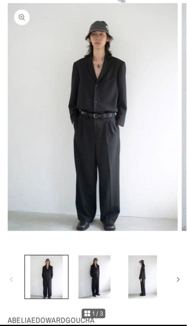 パンツ ABELIA EDOWARD GOUCHA baseball slacks