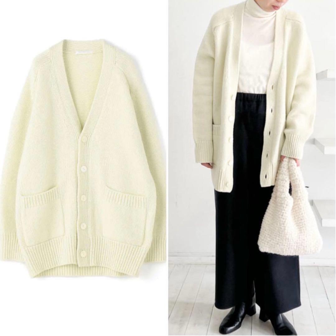 美品 ギャルリーヴィー♡ファインウール ロングカーディガン 春色 定価3.9万