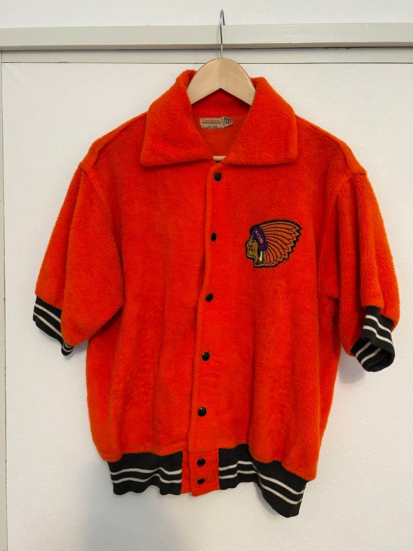 50s Wilson ヴィンテージ 半袖スタジャン スポジャケINDIANS