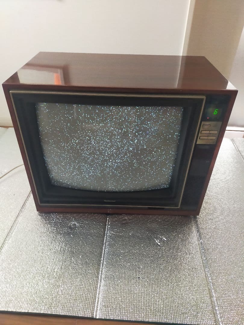 大幅値下☆ナショナルカラーテレビ/美品/当時物/昭和レトロ/音声映像OK/ 送込