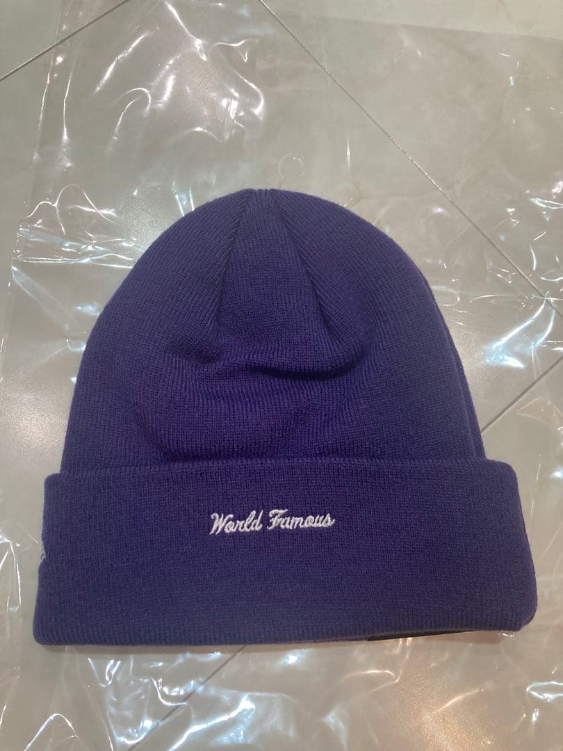 シュプリーム ニューエラ クロス ボックスロゴ ビーニー \"グレープ\"