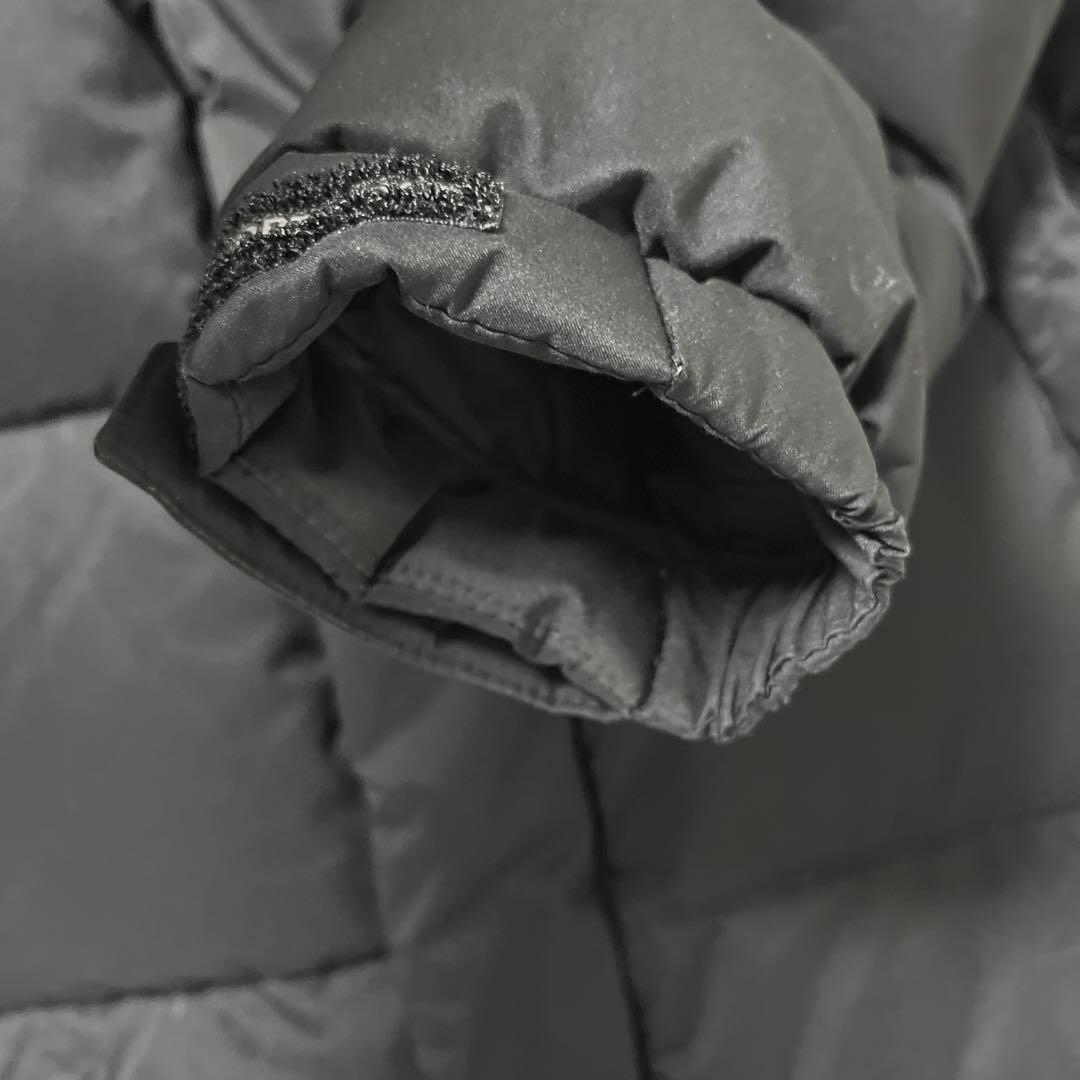 ノースフェイス ベンチコート メンズS レディースL ブラック ロングダウン