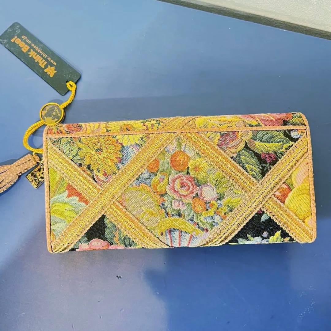 Think Bee! 花柄刺繍 長財布