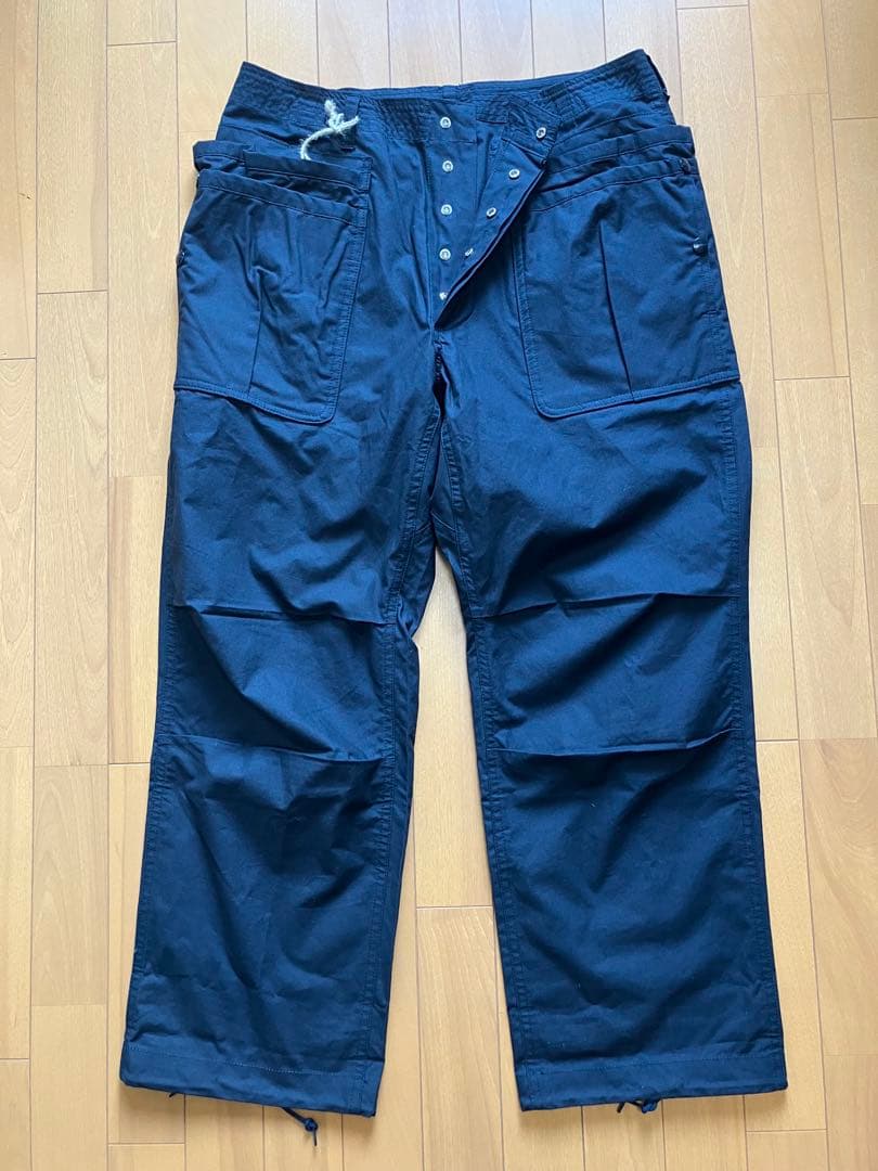 パンツ SASSAFRAS Overgrown Hiker Pants Navy M