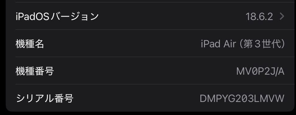 【未使用品】iPad Air3 256GB シルバー 10.5inch 美品