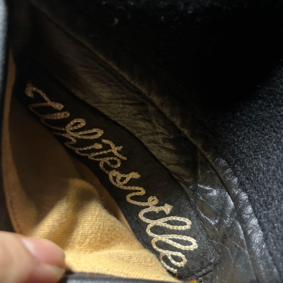 希少 whitesville スタジャン フルデコ ブラック S 送料無料