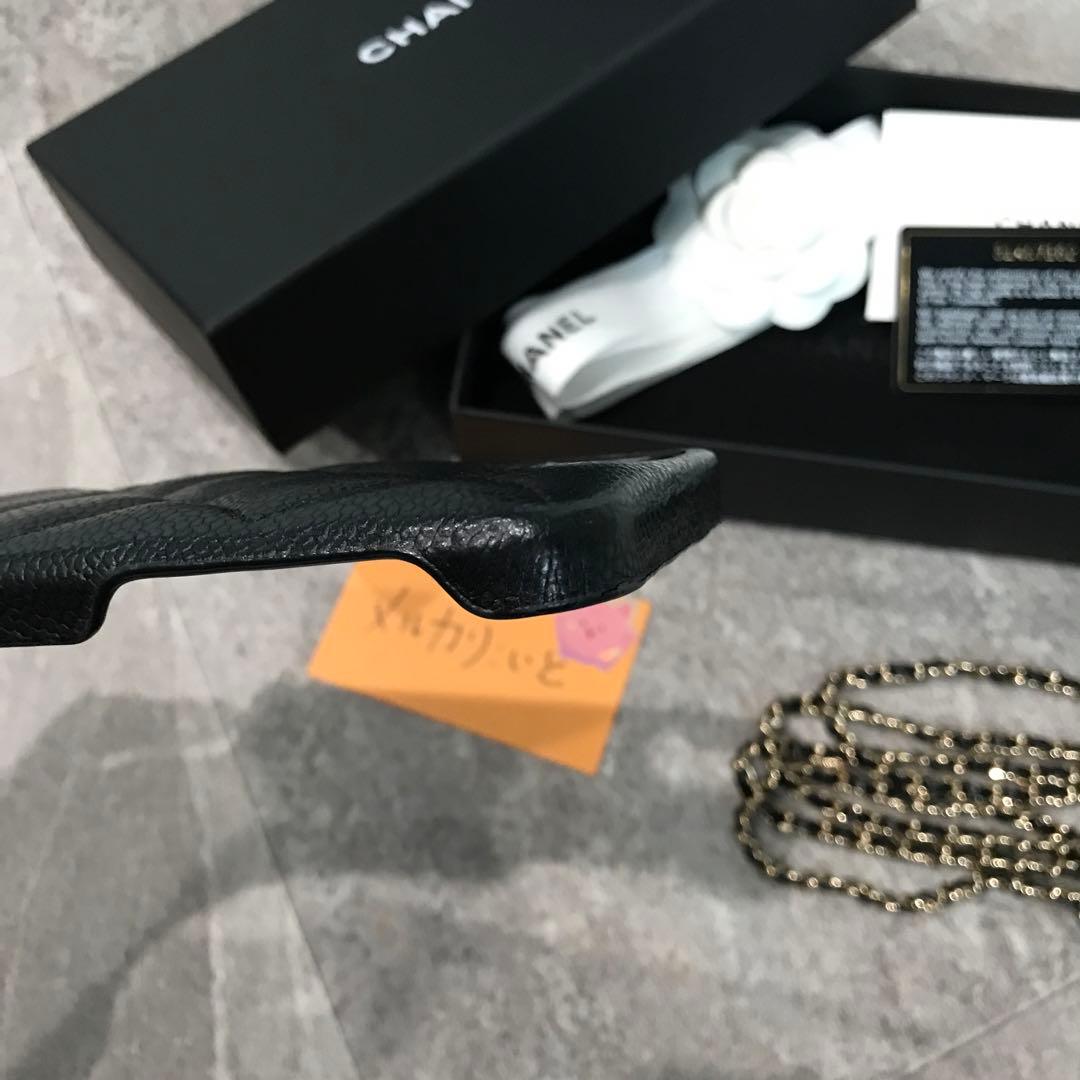 シャネル iPhone 12 ケース ブラック 確実正規品