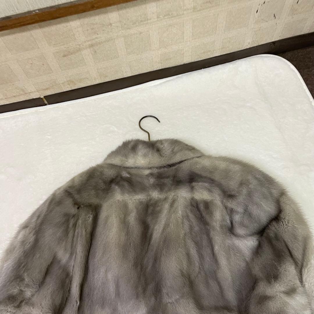 美品　SAGA MINK MESSALA グレー毛皮コート　本毛皮　最高級