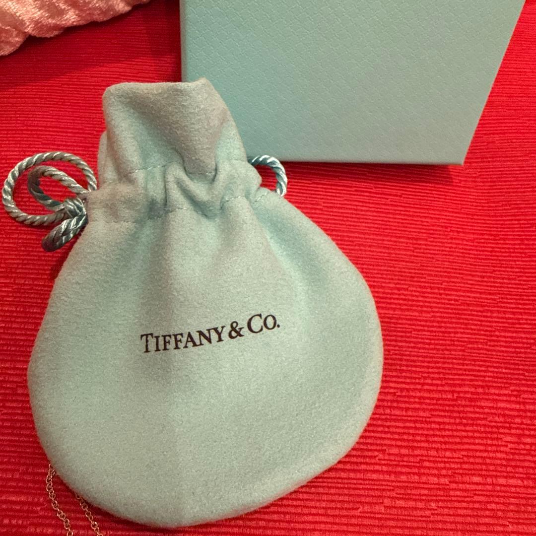 Tiffany & Co. ブルー ダブル ハート ペンダント シルバーミニ